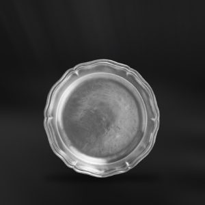 Piatto barocco 700 in peltro (Art.107)