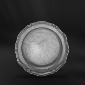Piatto barocco 700 in peltro (Art.131)