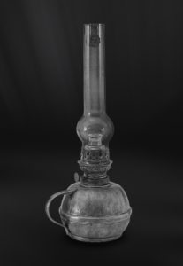 Lampada a petrolio olio in peltro (Art.203)