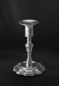 Candeliere portacandela in peltro (Art.233)
