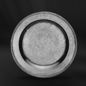 Piatto grande piattone in peltro (Art.268)