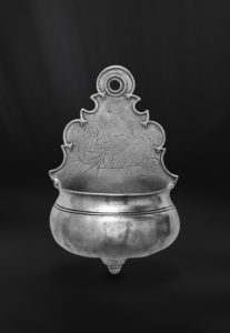 Acquasantiera portafiori in peltro (Art.386)