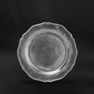 Piattino pane barocco 700 in peltro (Art.629)