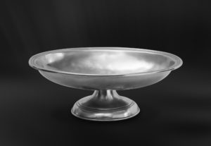 Alzata ovale in peltro (Art.632)