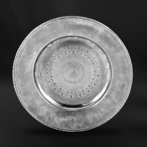Piatto grande piattone in peltro (Art.641)