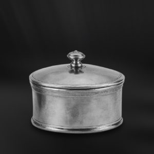 Scatola rotonda in peltro (Art.648)
