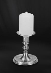 Candeliere portacandela in peltro (Art.649.5)