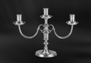 Candelabro in peltro (Art.650)