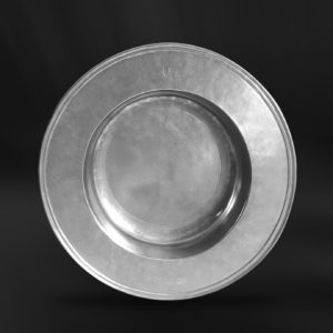 Piatto grande piattone fondo in peltro (Art.692)