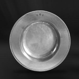 Piatto grande piattone fondo in peltro (Art.693)
