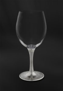 Calice da degustazione vino in peltro e cristallo (Art.730)