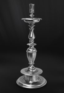 Candeliere grande in peltro (Art.756)