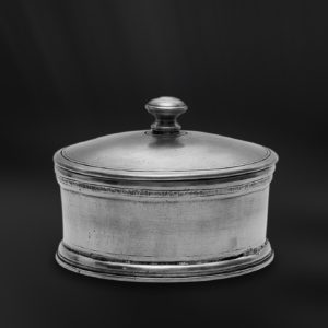 Scatola rotonda in peltro (Art.781)