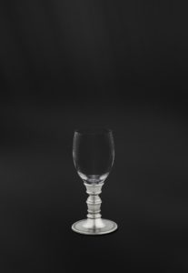 Bicchierino da liquore o digestivo in peltro e cristallo (Art.815)