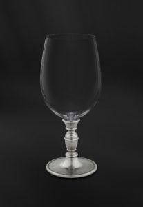 Calice da acqua in peltro e cristallo (Art.816)