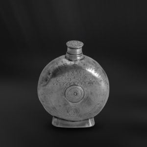 Borraccia antica in peltro (Art.151)