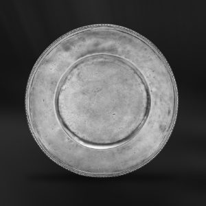 Sottopiatto segnaposto sotto piatti in peltro decorato (Art.423)