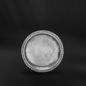 Sottobicchiere sotto bicchieri in peltro decorato (Art.425)