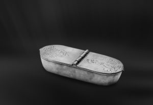 Salsiera in peltro con coperchio (Art.431)