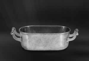 Vaso portafiori vaschetta fiori in peltro (Art.471)