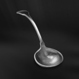Cucchiaio salsa per salsiera in peltro (Art.534)