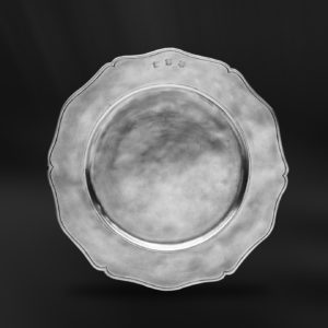 Sottopiatto segnaposto sotto piatti 700 barocco in peltro (Art.576)