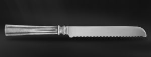 Coltello pane panettone posate in peltro e acciaio (Art.612)
