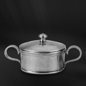 Zuccheriera in peltro con manici (Art.647)