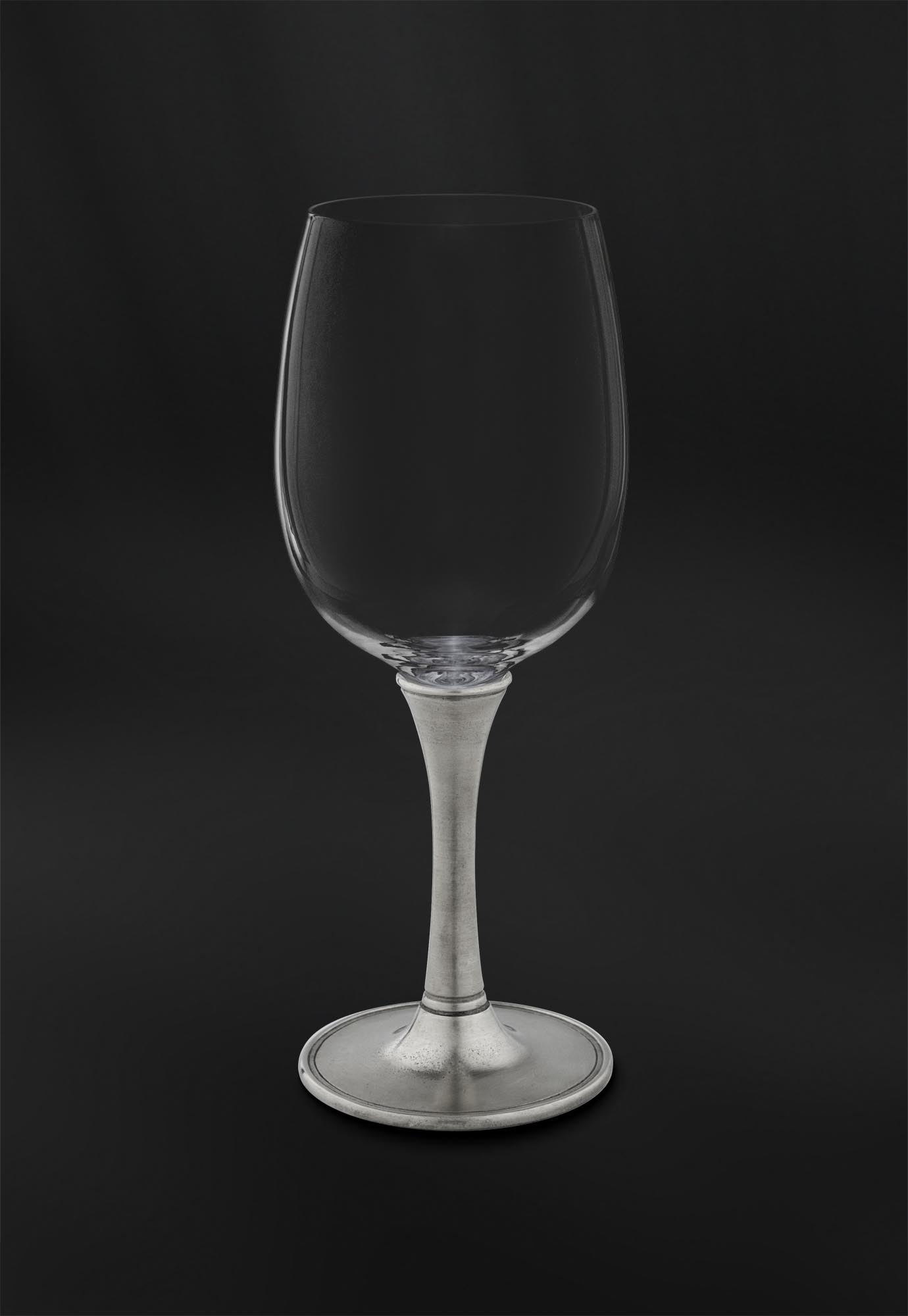 Calice da vino o acqua in peltro e cristallo (Art.728) Calice da vino o acqua in peltro e cristallo (Art.728)