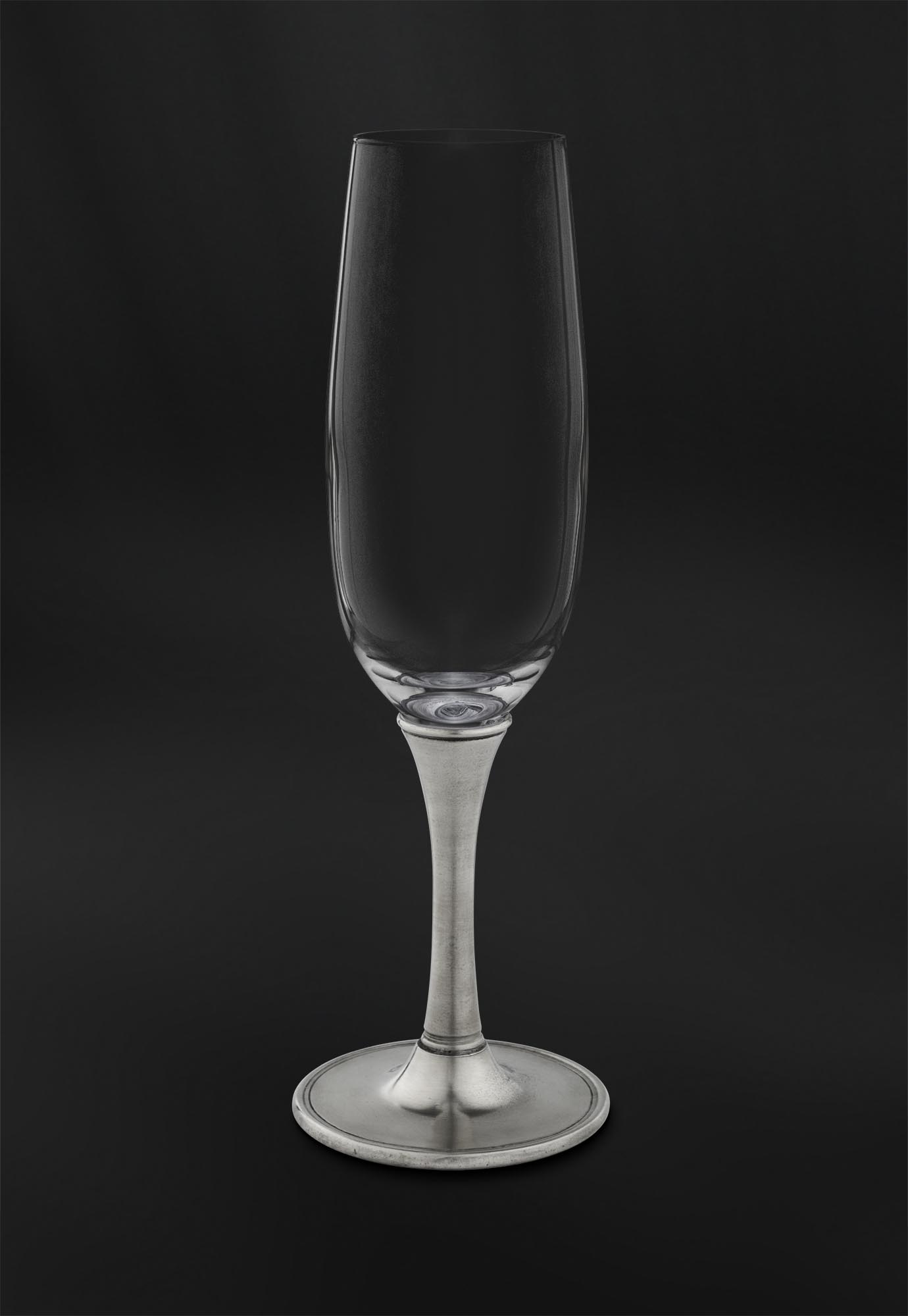 Flute da Champagne in peltro e cristallo (Art.732) Flute da Champagne in peltro e cristallo (Art.732)