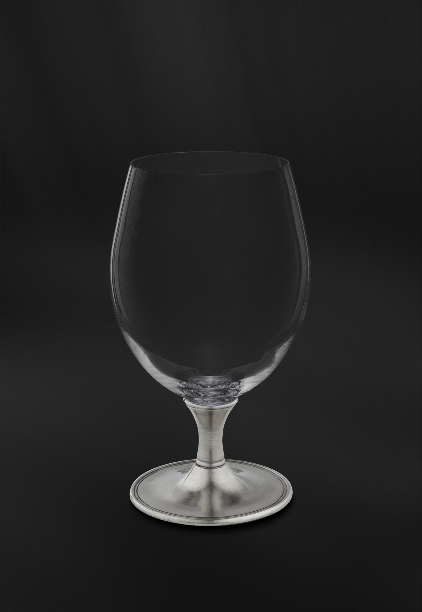 Bicchiere da birra in peltro e cristallo (Art.733) Bicchiere da birra in peltro e cristallo (Art.733)