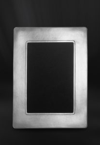 Cornice portafoto rettangolare 18x24 in peltro (Art.743)