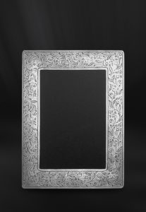 Cornice portafoto rettangolare 13x18 in peltro (Art.749)