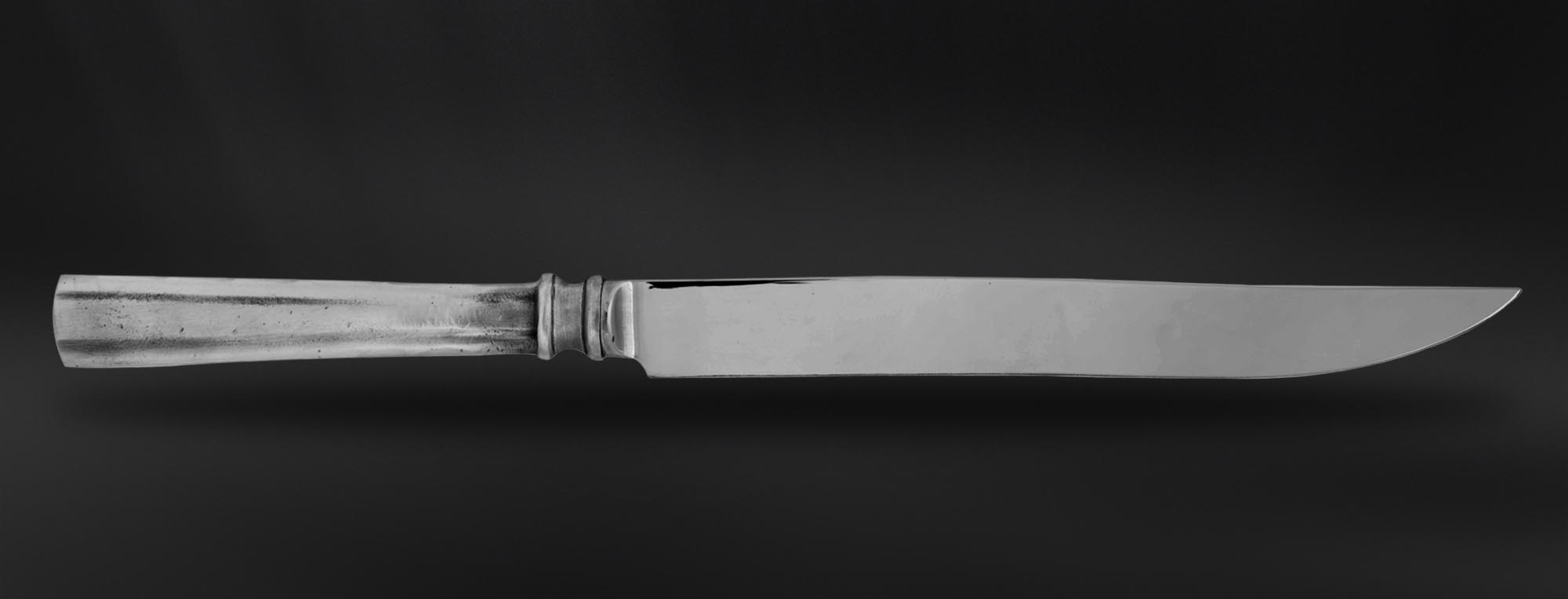 Coltello arrosto posate in peltro e acciaio (Art.762) Coltello arrosto posate in peltro e acciaio (Art.762)