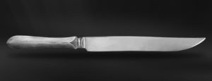 Coltello arrosto posate in peltro e acciaio (Art.764)