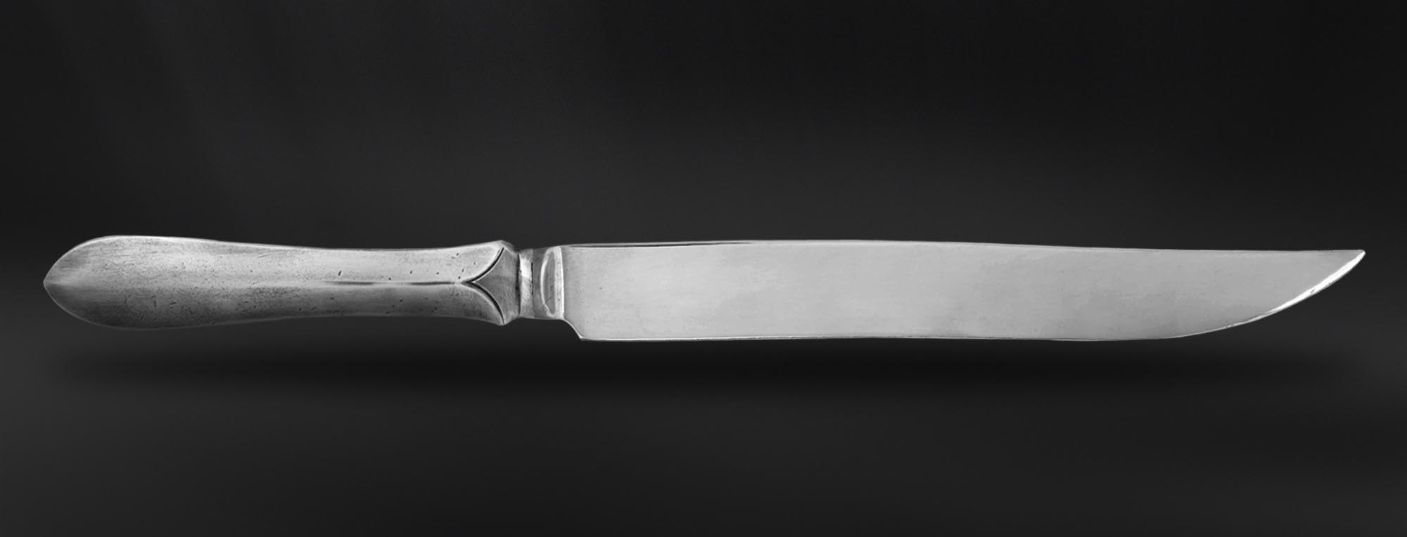 Coltello arrosto posate in peltro e acciaio (Art.764) Coltello arrosto posate in peltro e acciaio (Art.764)