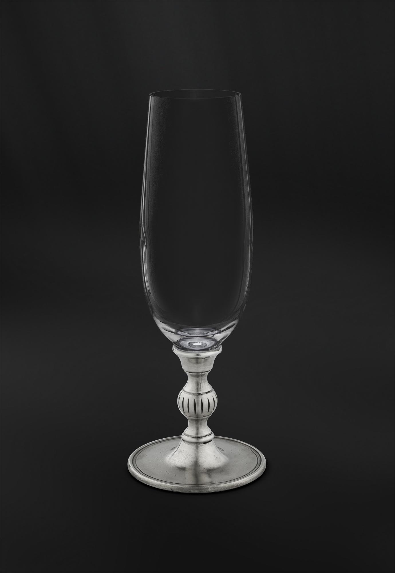 Flute da Champagne in peltro e cristallo (Art.809) Flute da Champagne in peltro e cristallo (Art.809)