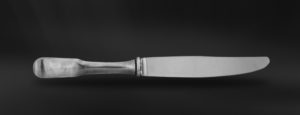 Coltello tavola posate in peltro e acciaio (Art.821)