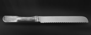 Coltello pane panettone posate in peltro e acciaio (Art.832)