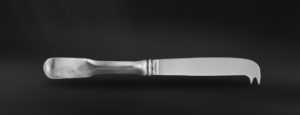 Coltello formaggio posate in peltro e acciaio (Art.834)