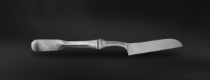 Coltello formaggio tenero posate in peltro e acciaio (Art.835)