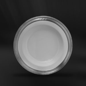 Piatto fondo fondina in ceramica e peltro Luisa (Art.851)