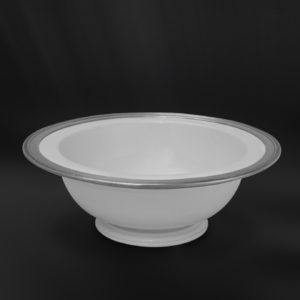 Bolo centrotavola in ceramica e peltro Luisa (Art.859)