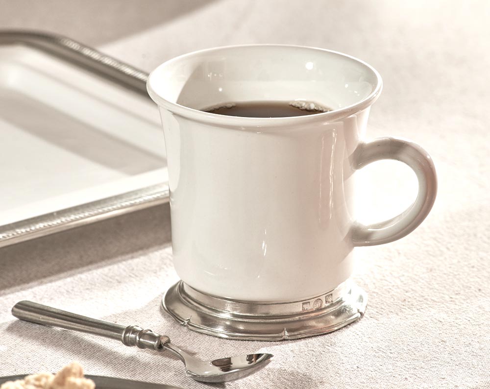 Tazza mug in ceramica e peltro (872) Tazza mug in ceramica e peltro (872)